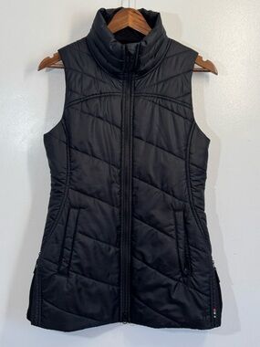 SmartWool Vest Woman’s Small Smartloft 150 Vest Full Zip Wool Lining - Black